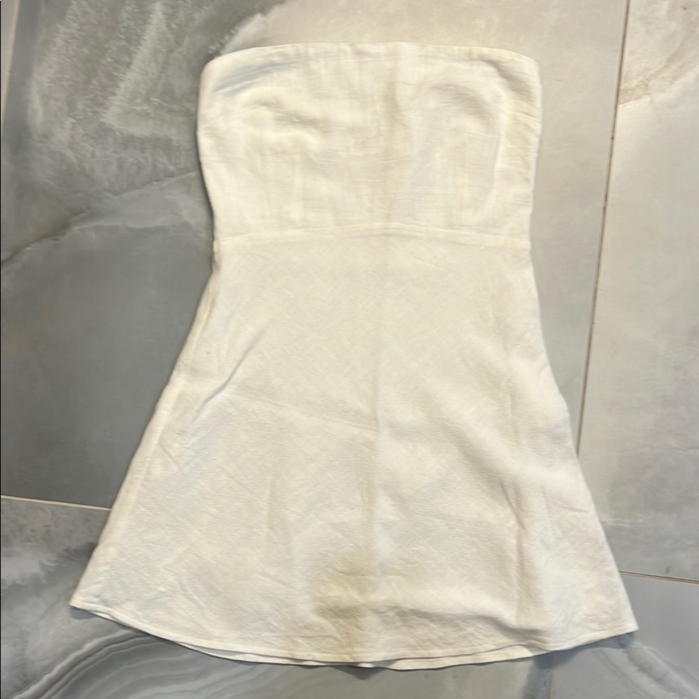 Strapless White Dress